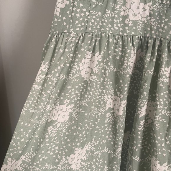 Green Floral Cami Dress - Picture 3 of 3